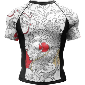 Pánský sportovní set MMA – tričko a kraťasy, kompresní Velikost: L, Barva (Varianta): Short Sleeve T-Shirt