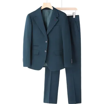 Pánský oblek Dvoudílný oblek – slim fit střih pro svatby a business schůzky Velikost: XL, Barva (Varianta): Malachite green