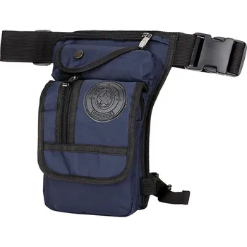 Moto taška na stehno – canvas, více kapes, crossbody styl Barva (Varianta): Tmavě modrá