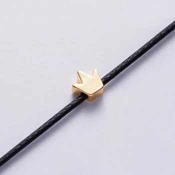 Náramek Pletený náramek se symbolem | šperk - Černá (koruna)