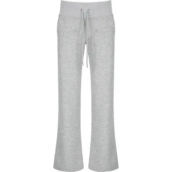 Dámské tepláky – jednoduchý minimalistický volný střih Barva: Šedá, Velikost: S