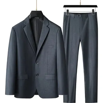 Dvoudílný pánský oblek – větší velikosti Velikost: S, Barva (Varianta): Tmavě šedá