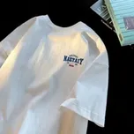 Oversized tričko s potiskem – unisex streetwear Barva: Bílá, Velikost: 7XL