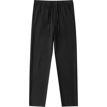 Pánské kalhoty Pánské bavlněné kalhoty – volný střih, pohodlný len Barva: Černá, Velikost: 3XL