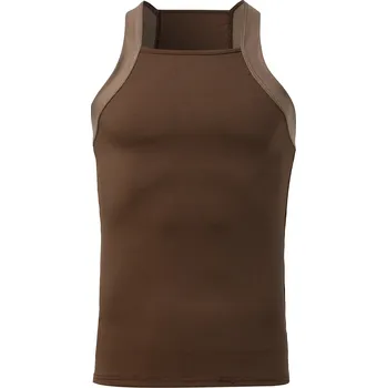 Pánské tričko Pánské tílko – přiléhavý střih, streetwear a sportovní styl Velikost: 4XL, Barva (Varianta): Hnědá