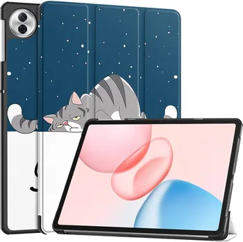 Pouzdro na tablet VSECHNONAMOBIL 121622 ART Zaklápěcí pouzdro pro Honor Pad 10 LAZY CAT