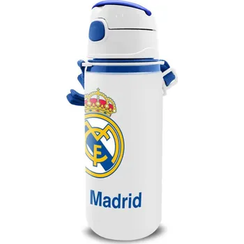 Hliníková láhev na pití Real Madrid: Hlavní logo (objem 600 ml)