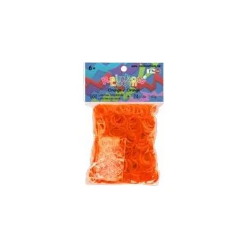 kreativní sada RAINBOW LOOM gumičky ORANŽOVÉ průhledné