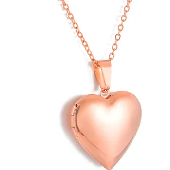 Řetízek Elegantní řetízek-medailonek se srdcem z oceli | náhrdelník, šperk - 7