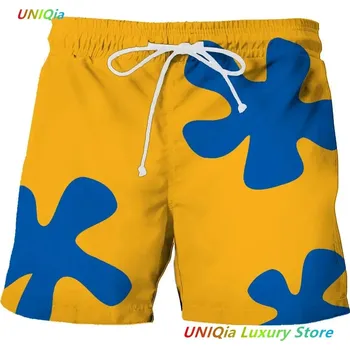 Pánské kraťasy Letní plážové šortky s 3D potiskem – unisex styl Velikost: M, Barva (Varianta): 1212-3d Short-64