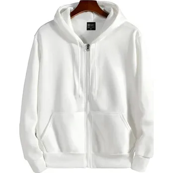 Pánská mikina Pánská mikina s kapucí – volný střih, sportovní styl Velikost: S, Barva (Varianta): Bílá