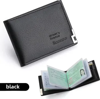 Ledvinka Kožené pouzdro na řidičák – stylový držák na doklady Barva (Varianta): Černá