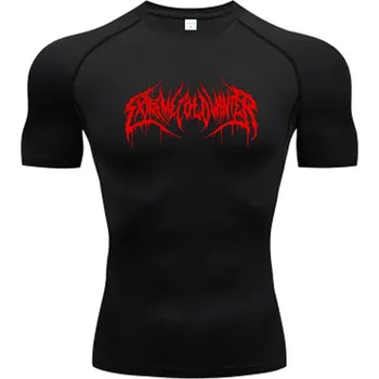 Pánské tričko do posilovny – kompresní, rychleschnoucí střih Velikost: XL, Barva (Varianta): 4