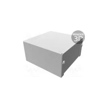 Rozvaděč Kryt univerzální X 102mm Y 102mm Z 51mm 1411 hliník šedá