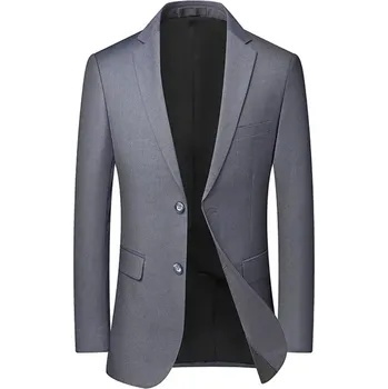 Pánské sako Luxusní pánský blazer – elegantní střih na svatby a do kanceláře Velikost: 5XL, Barva (Varianta): Šedá