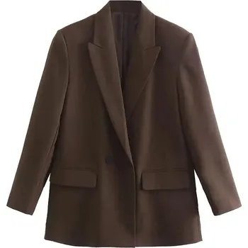 Dámské sako Dámské oversize sako – dvouřadé, volný střih, vintage styl Velikost: L, Barva (Varianta): as picture 4