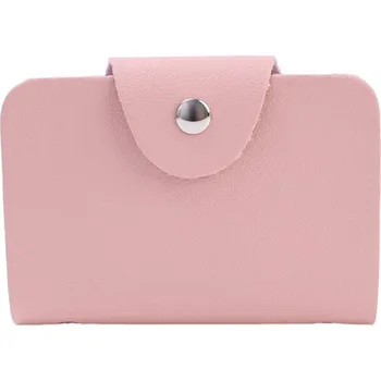 Ledvinka Pouzdro na karty – 24 přihrádek, velká kapacita, přehledné Barva (Varianta): Růžová