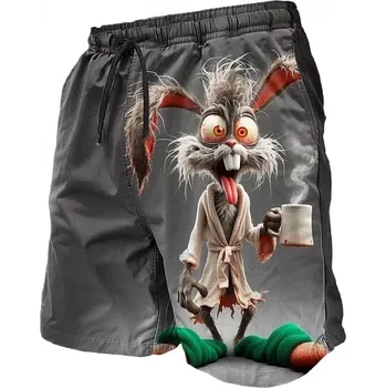 Pánské kraťasy Pánské plážové kraťasy s 3D potiskem zvířat Velikost: M, Barva (Varianta): Shorts-YSY47776