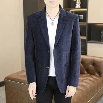 Pánské sako Jarní/podzimní casual sako – jednobreast, elegantní vzhled Velikost: XL, Barva (Varianta): Pale blue