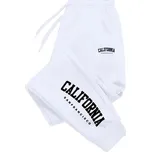 Pánské sportovní tepláky na běžné nošení s elastickým pasem Barva: Bílá, Velikost: S