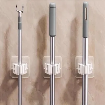 Deminas |DVOJBALENÍ- Univerzální držák na koště, mop a úklidové pomůcky – nástěnný