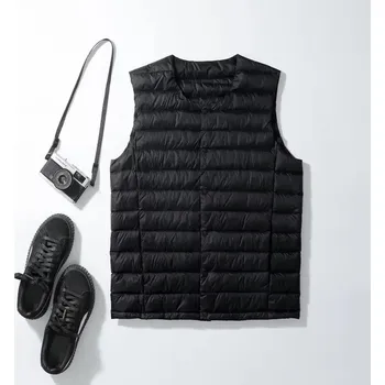 Pánská softshellová bunda Pánská péřová vesta – ultra lehká, zateplená, podzim/zima Barva: Černá, Velikost: M