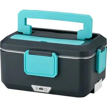 Svačinový box U&M Parts Ohřívací box na jídlo digitální 90W 3XL 3,5L modrý