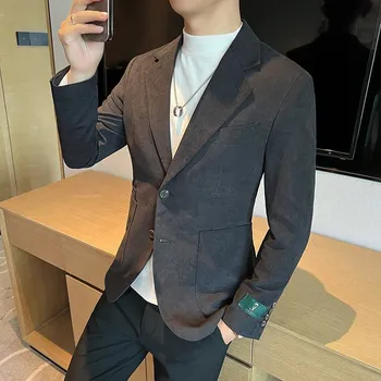 Pánský oblek Stylový business oblek z broušené látky s více kapsami Velikost: XXS, Barva (Varianta): Černá