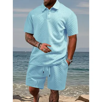 Pánské polo tričko – tenký materiál, stylový vzor Barva: Vínová, Velikost: L