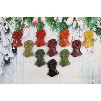 Vánoční ozdoba Ozdoba ze včelího vosku zvonek velký žluté