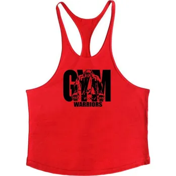 Pánský tréninkový nátělník – do posilovny, bez rukávů Barva: Červená, Velikost: M