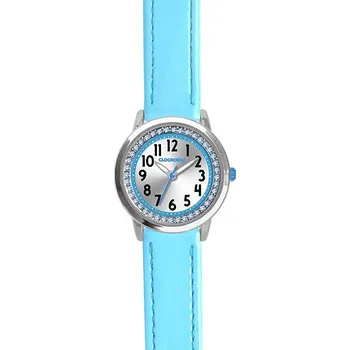 Hodinky CLOCKODILE Dětské hodinky s kamínky, dívčí, tyrkysové