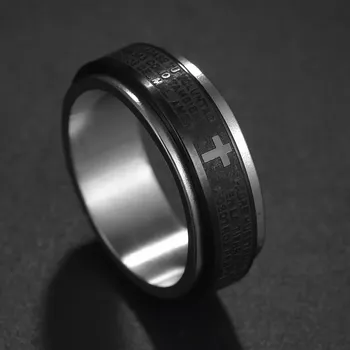 Prsten Otočný prsten proti stresu pro ženy i muže | fidget prsten, antistresový prsten - 101R9 , 8