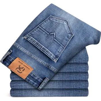 Pánské džíny Pánské rovné džíny – klasický střih s elastanem Barva: Modrá, Velikost: 30