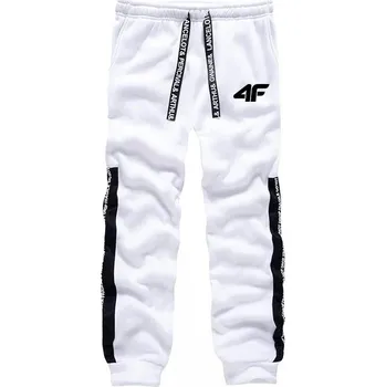 Pánská sportovní souprava s kapucí na venkovní aktivity Velikost: 3XL, Barva (Varianta): White Pants