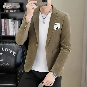 Elegantní dvouřadé mini sako Velikost: L, Barva (Varianta): Kávová