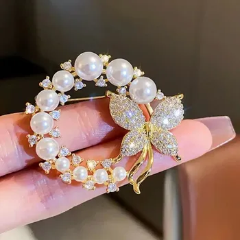 Brož Malá stylová brož kovová | špendlík 1 ks - 04