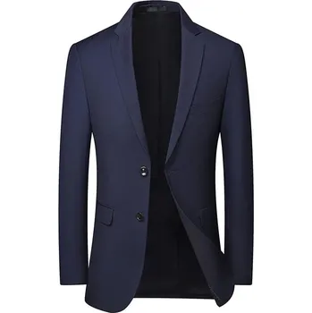 Pánské sako Luxusní pánský blazer – elegantní střih na svatby a do kanceláře Velikost: XL, Barva (Varianta): Tmavě modrá