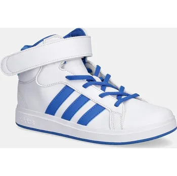 Chlapecké tenisky Dětské tenisky adidas GRAND COURT MID bílá barva, JR0800 00X, EUR 33.5