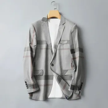 Ležérní sako – elegantní střih pro mladé muže Velikost: M, Barva (Varianta): Šedá