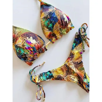 Dámské plavky Dámské plavky push-up – dvoudílná sexy plážová sada Velikost: S, Barva (Varianta): QS04