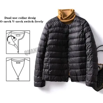 Dámská softshellová bunda Dámská ultralehká péřová bunda bez límce Barva: Černá, Velikost: M