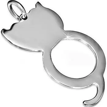 Přívěsek Přívěsek kočka ocel 19 (Šperky z oceli, přívěšky)