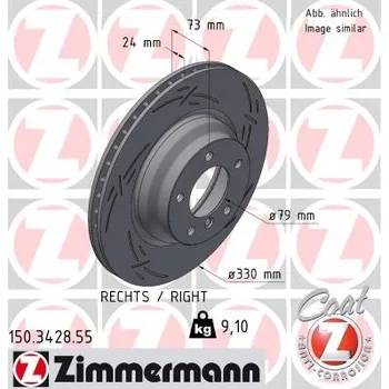 Brzdový kotouč Brzdový kotouč ZIMMERMANN 150.3428.55