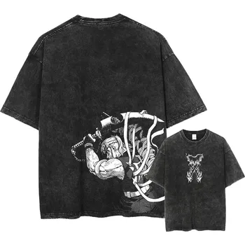 Pánské tričko Oversize pánské tričko – japonský styl, anime potisk Velikost: S, Barva (Varianta): GUIK411D Black2