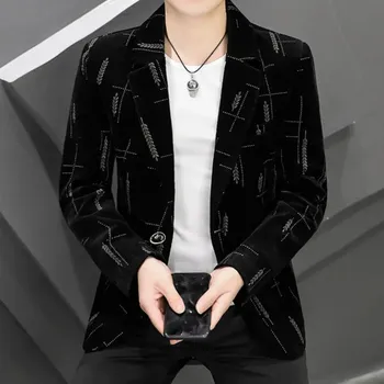 Pánský oblek Manšestrový pánský oblek – slim fit střih pro mladé muže Velikost: XL, Barva (Varianta): 7302 ears of wheat