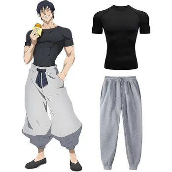 Anime set pánské oblečení – tričko a tepláky Jujutsu Kaisen Velikost: XL, Barva (Varianta): BlackGray