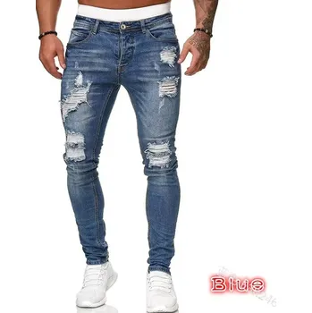 Pánské džíny Pánské úzké džínové kalhoty – slim fit, pružné Velikost: S, Barva (Varianta): Picture Color 2