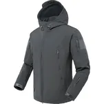 Pánská taktická bunda – větruodolná a voděodolná s kapucí Barva: Šedá, Velikost: 3XL