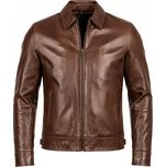 Pánská Kožená Bunda Tisso Aziz Brown Brixton Hnědá Velikost: 5XL